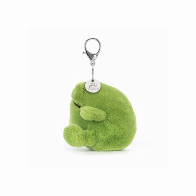 Jellycat Ricky Rain Frog Bag Charm USA | 89047MORD